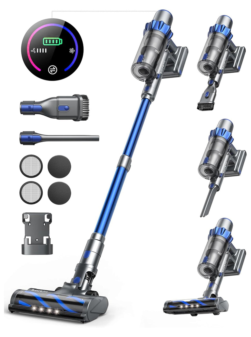 Buture BP10 Cordless Stick Vacuum – 450W, 38kPa Suction