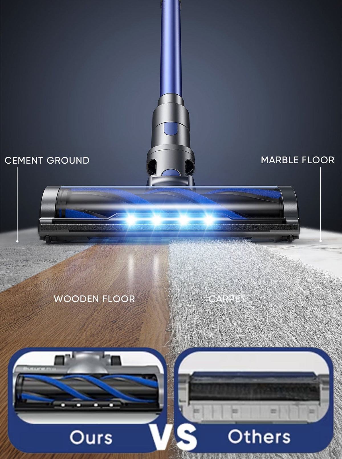Buture BP10 Cordless Stick Vacuum – 450W, 38kPa Suction