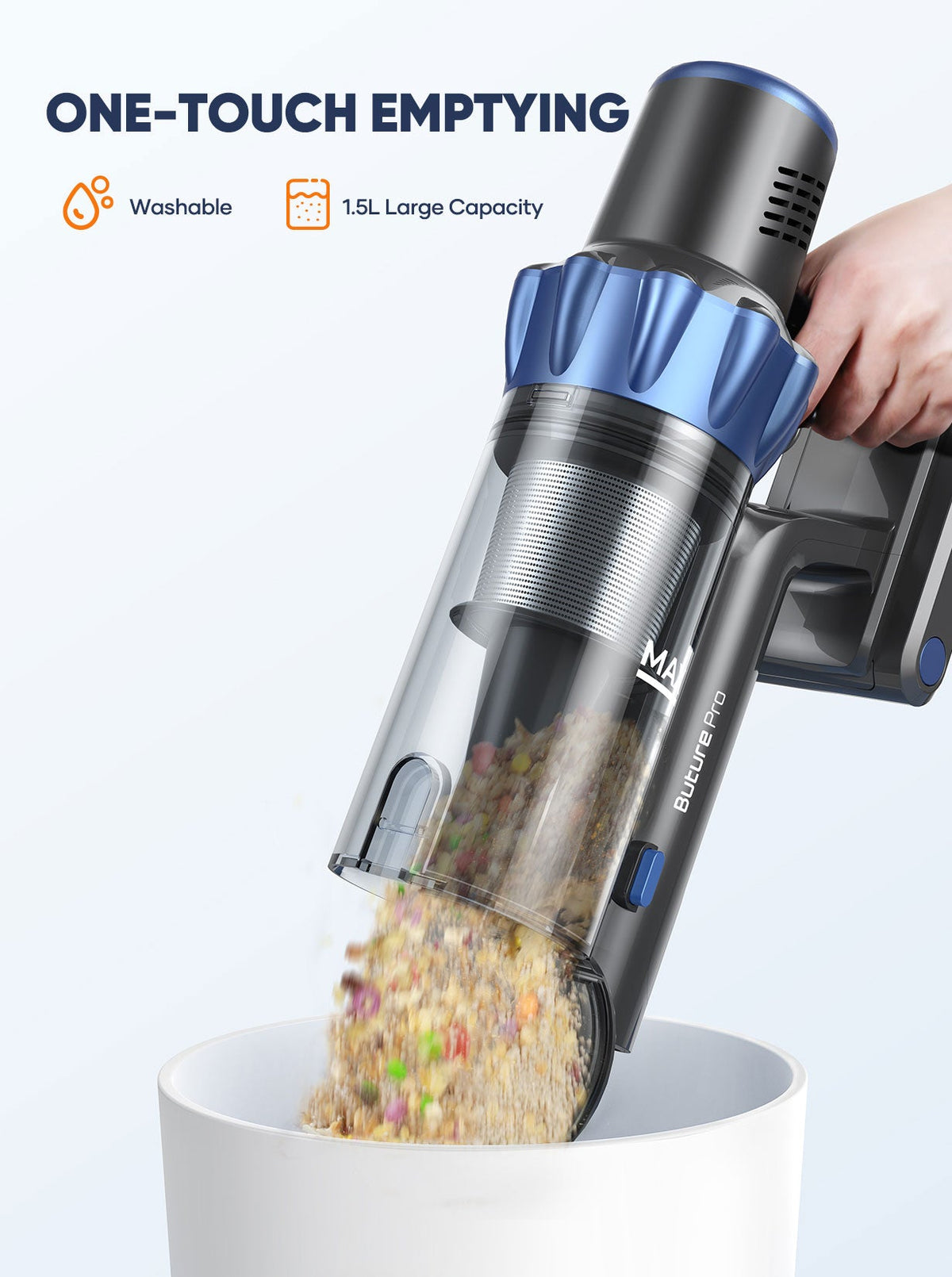 Buture BP10 Cordless Stick Vacuum – 450W, 38kPa Suction