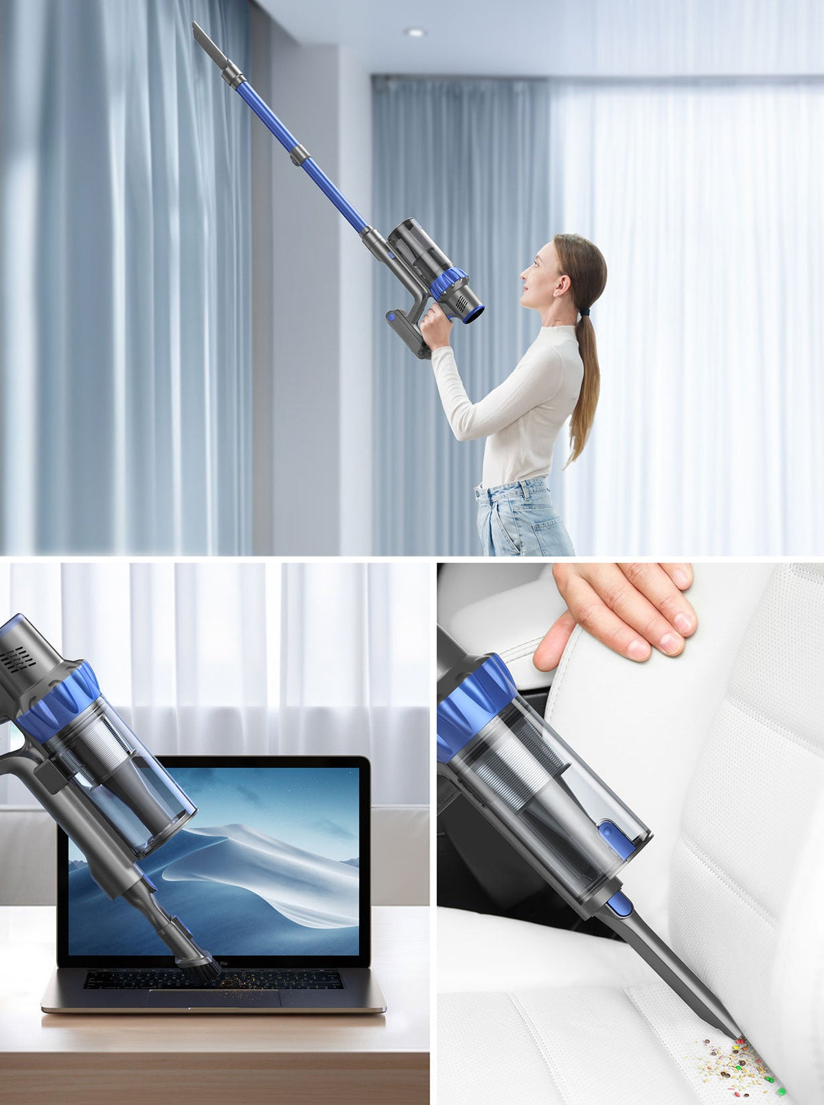 Buture BP10 Cordless Stick Vacuum – 450W, 38kPa Suction