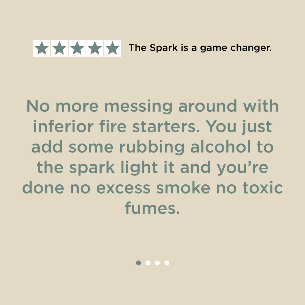 Spark Infinite Fire Starter – Reusable, Low-Smoke Fire in Minutes