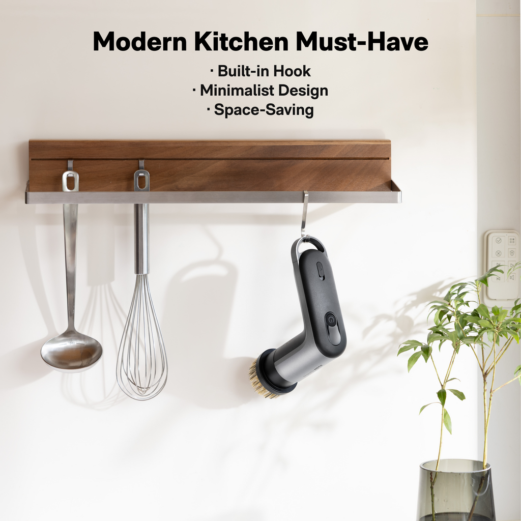 HOTO Grip™ Cordless Spin Scrubber – One-Handed Kitchen & Dish Cleaner