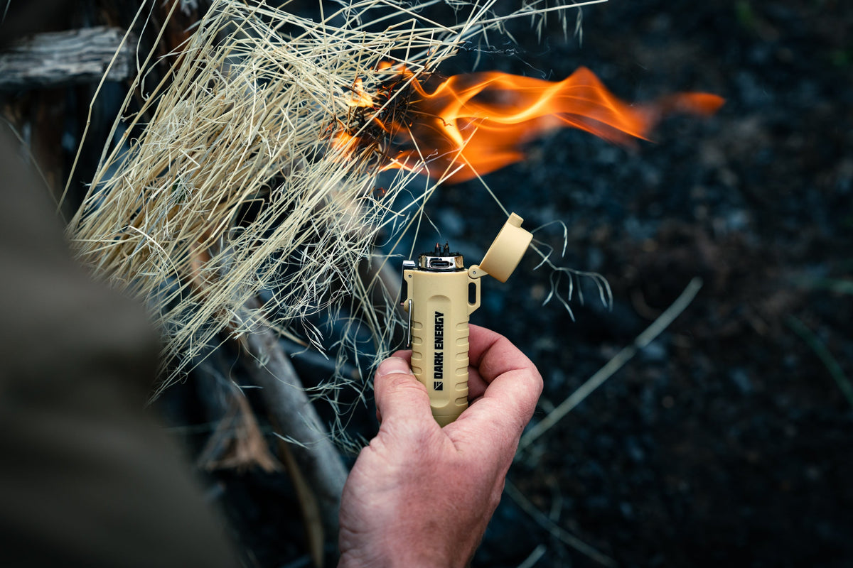Dark Energy Plasma Lighter – Windproof, USB Rechargeable, Built-In Flashlight